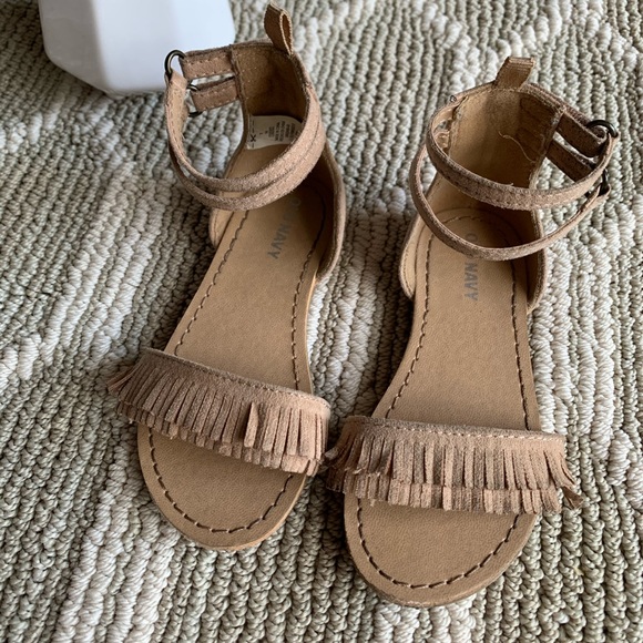 Old Navy Other - Tan fringe sandals
